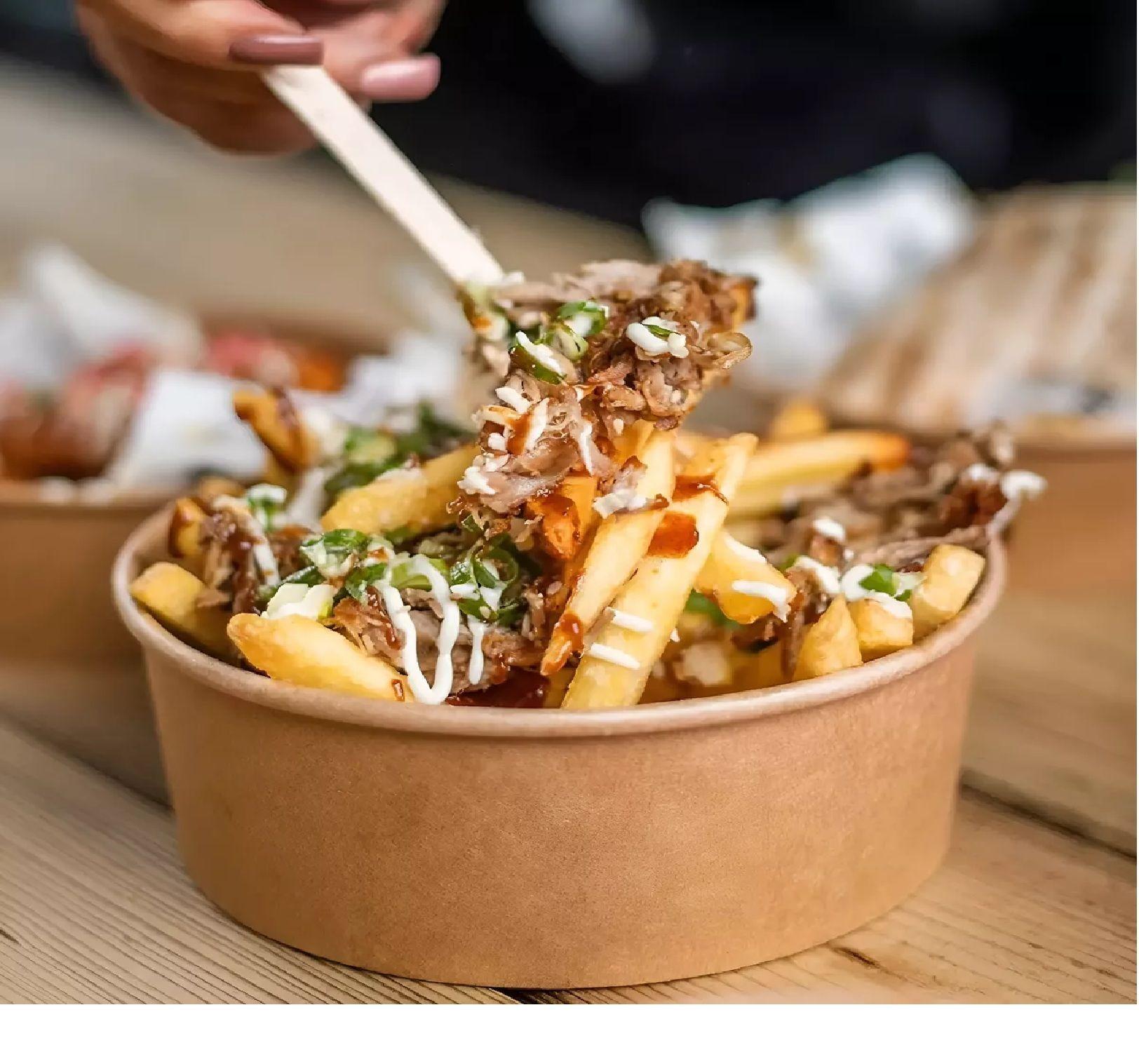 200 Bowl Con Tapa Bowls Plastico Bowl Kraft Envases 1000 Cc-3