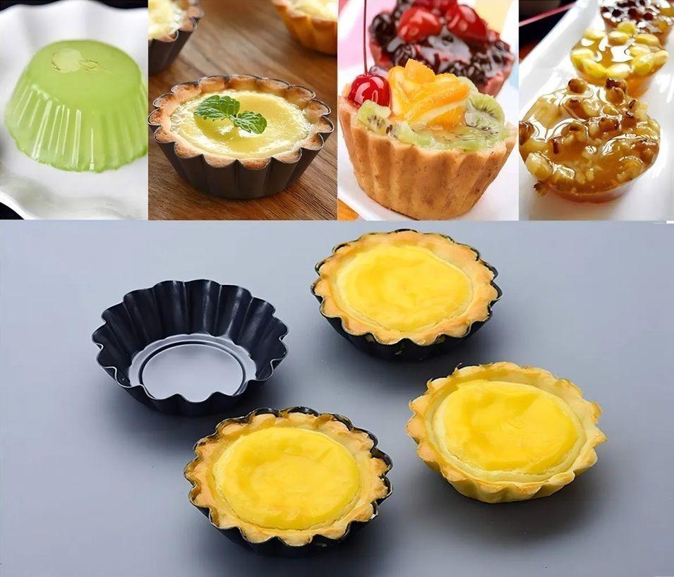 Pack 12 Molde PasteleríaCL Mini Tartaleta Color Gris oscuro 8275-7