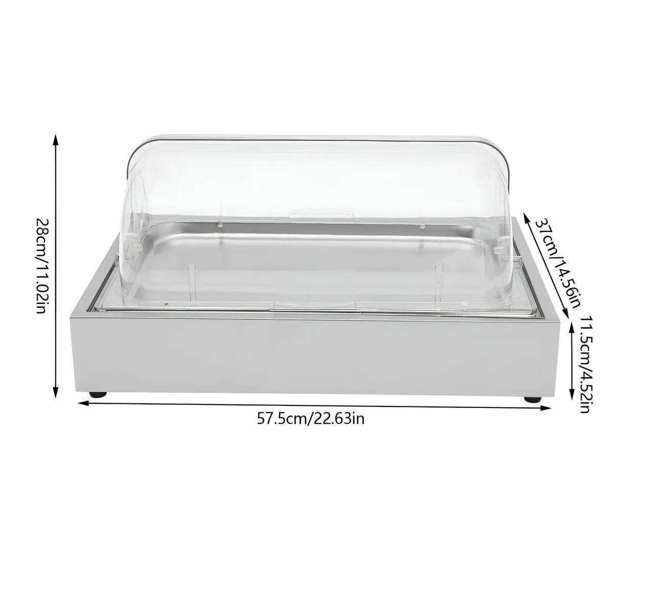 Bandejas Acero Inoxidable Rectangular Bandeja Autoservicio-2