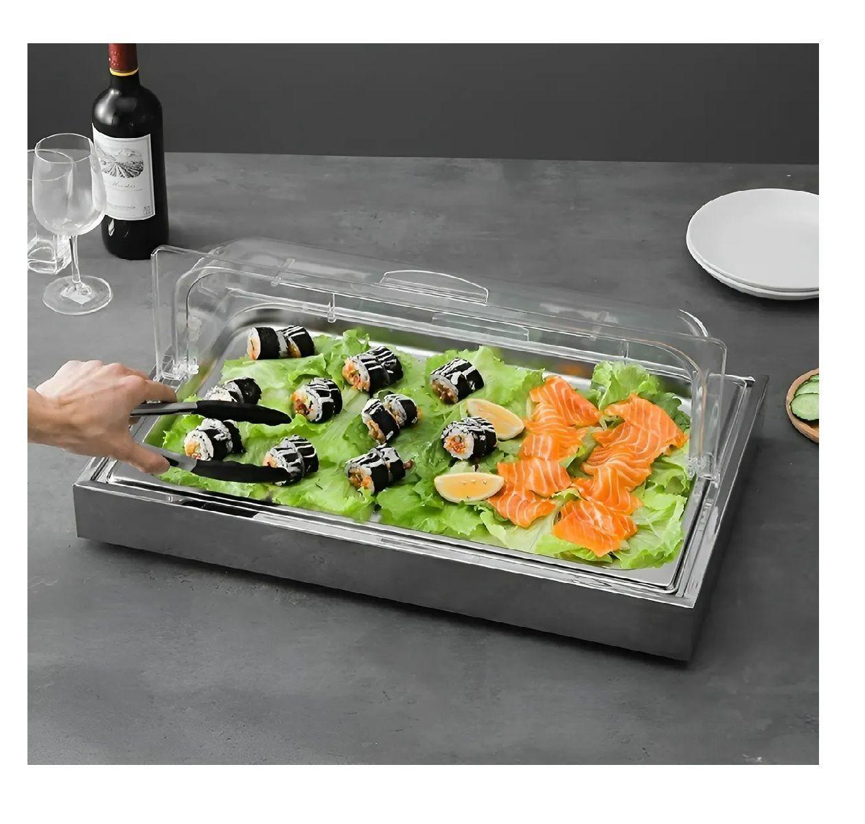 Bandejas Acero Inoxidable Rectangular Bandeja Autoservicio-6