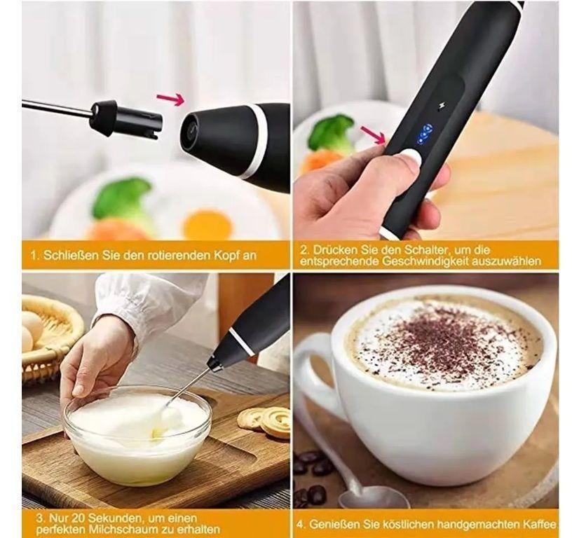 Mini Batidora Electrica Batidora De Mano Batidor Espumador Batidoras Mini Batidor Eléctrico Leche-5