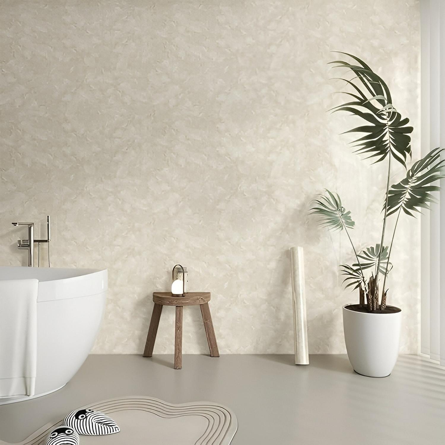 2 Papel Para Pared Papel Mural Pvc Autoadhesivo Marmol 10mts Beige-8