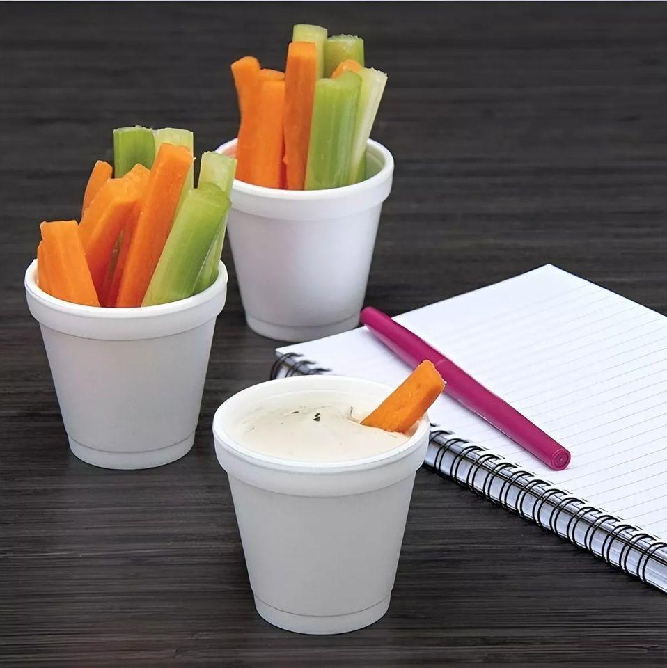 X1000 Vasos Plumavit Termico Vasos Desechable Vaso 6oz/177ml-5