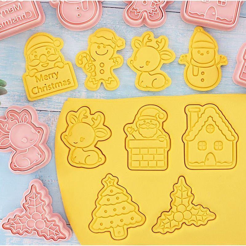 8 Moldes Para Galletas Cortador Galletas Navidad-6