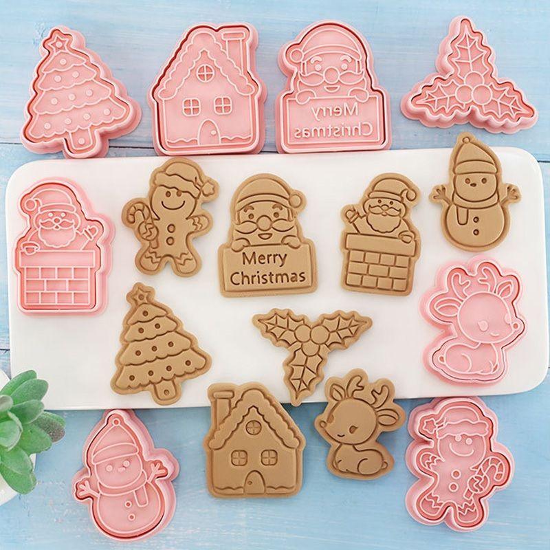 8 Moldes Para Galletas Cortador Galletas Navidad-5