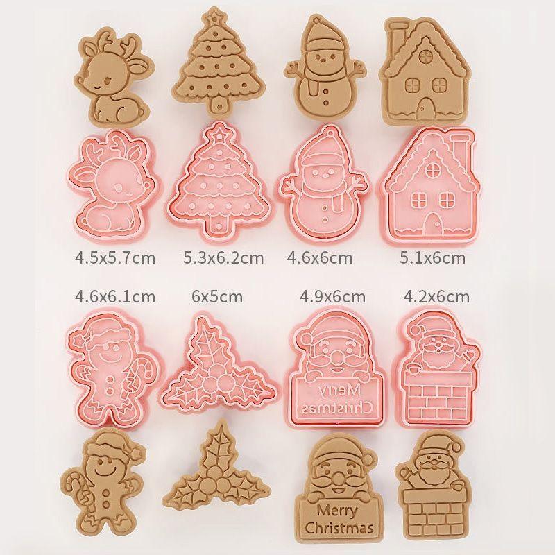 8 Moldes Para Galletas Cortador Galletas Navidad-2