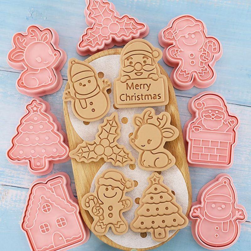 8 Moldes Para Galletas Cortador Galletas Navidad-4