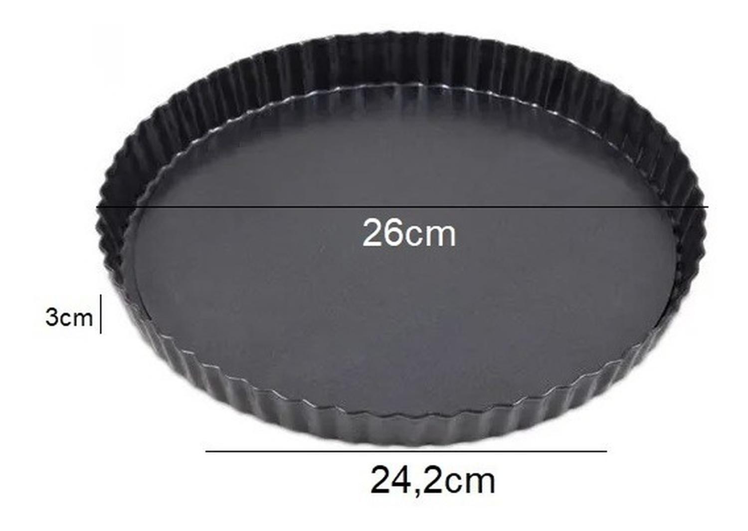 Pack X3 Molde Desmontable Moldes Desmontables Moldes 26cm Gris-2