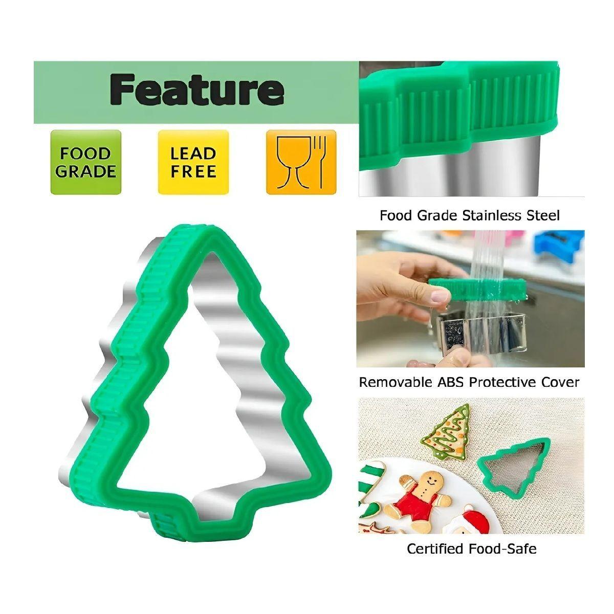Set X8 Cortadores Galletas Navidad Moldes Galleta Navideñas-2