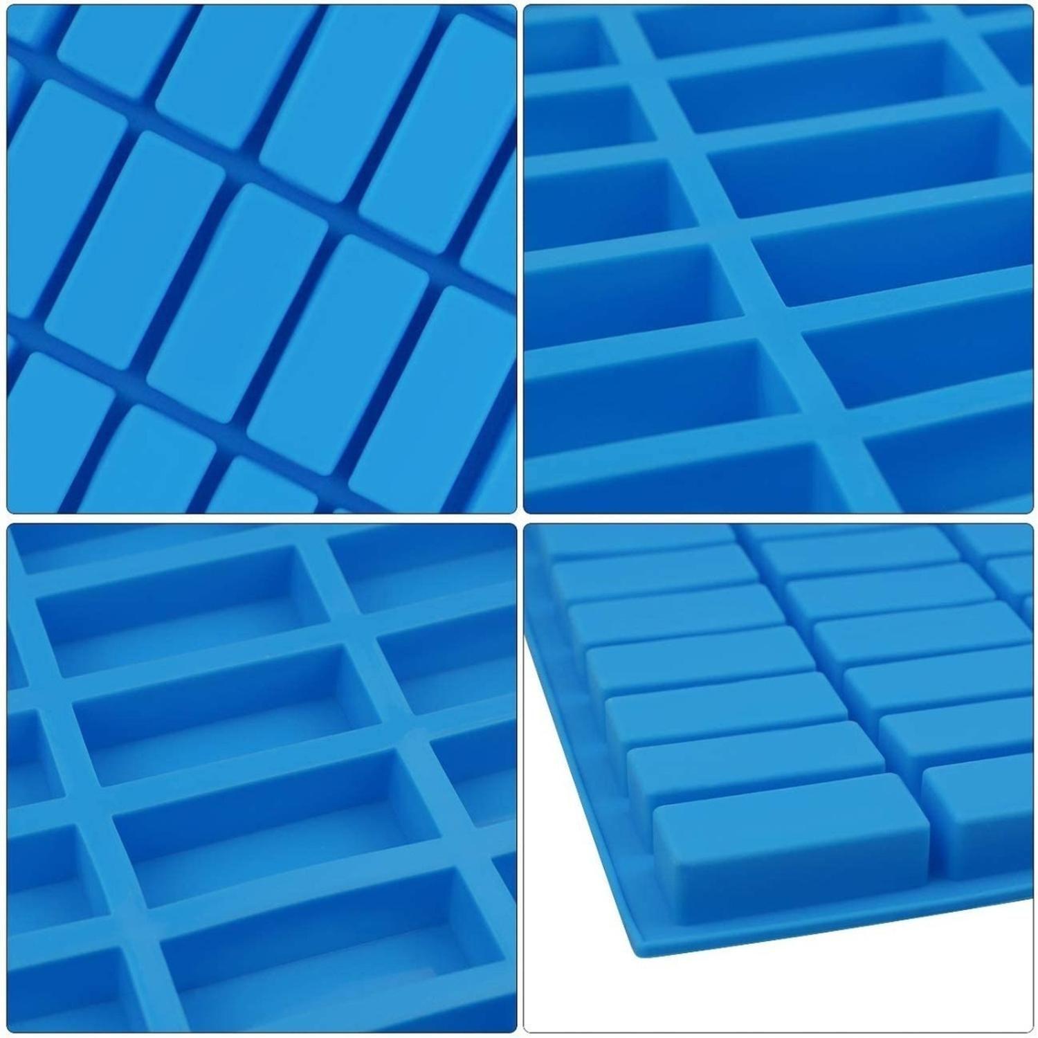 Moldes Silicona Barra Chocolate Moldes Hielo Molde Jabon Azul-6