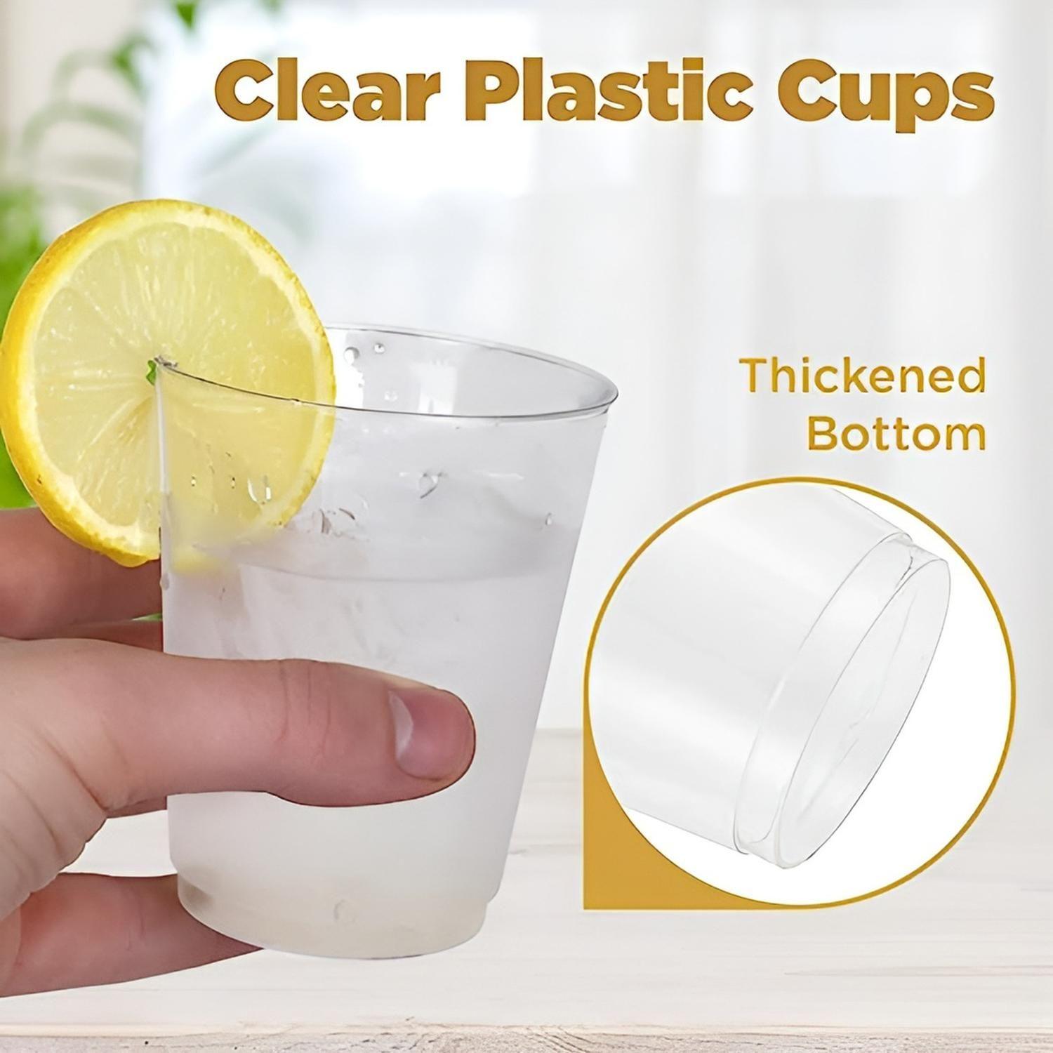 50 Set Vasos Desechables Vaso Plastico Vaso Acrilicos 438 Ml Blanco-3