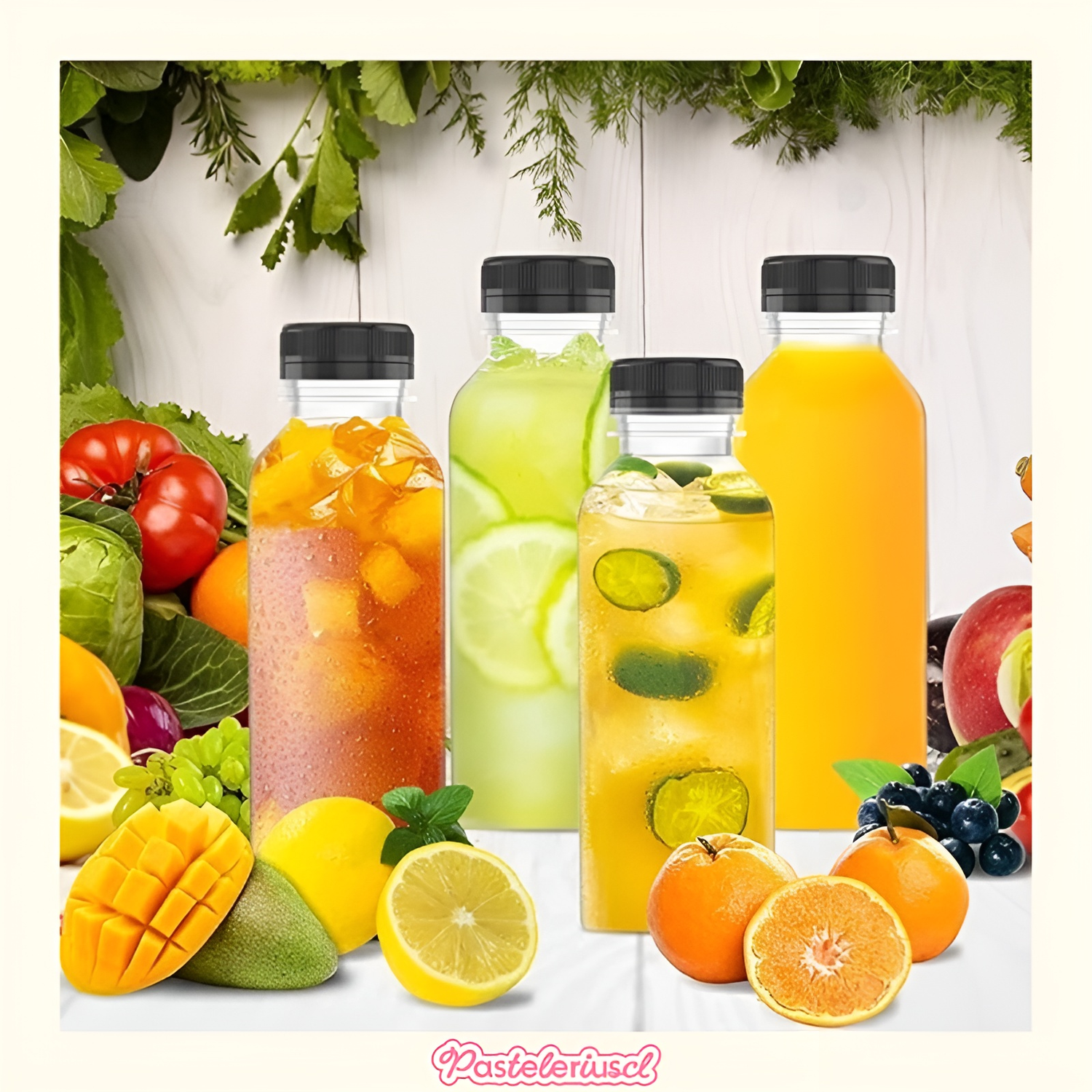 X70 Botellas Con Tapa Botellas Plasticas Transparentes 500ml botellas transparentes-1