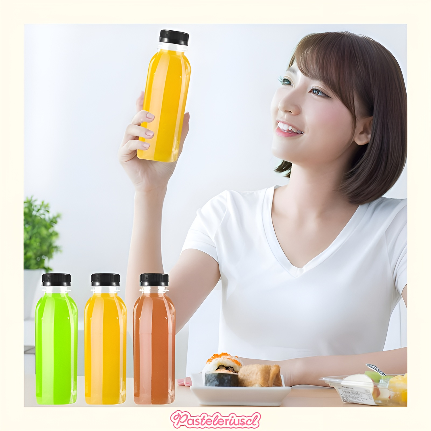 X70 Botellas Con Tapa Botellas Plasticas Transparentes 500ml botellas transparentes-5