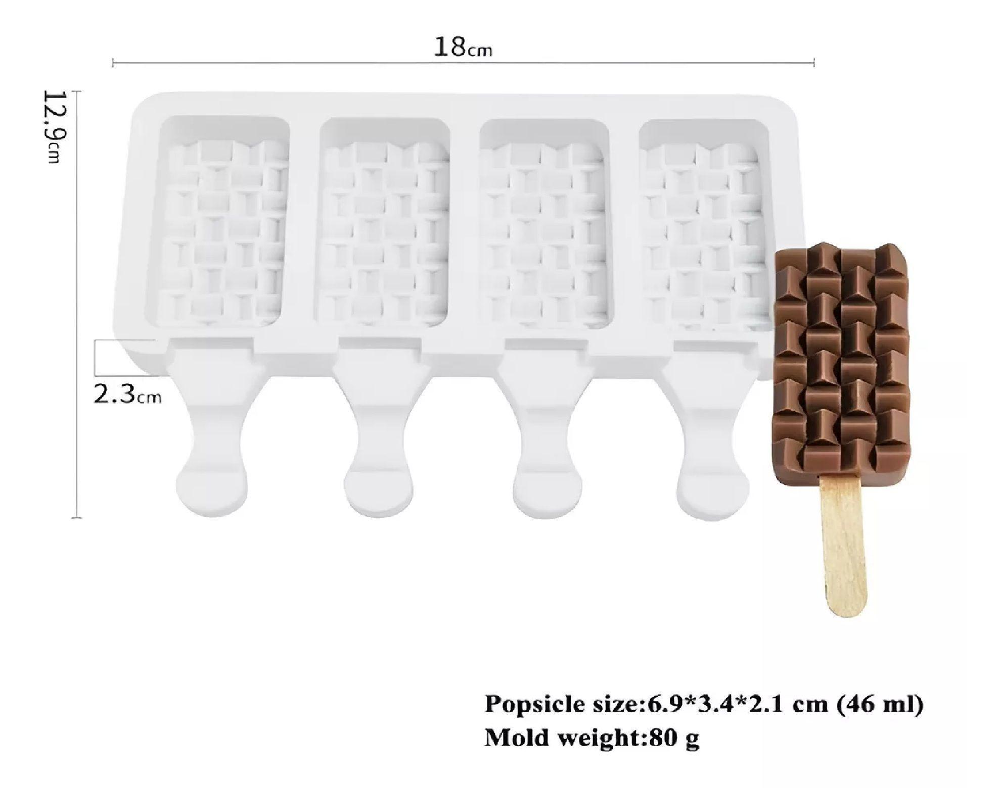 Moldes De Silicona Reposteria Molde Helados Molde Paletas 4c-2