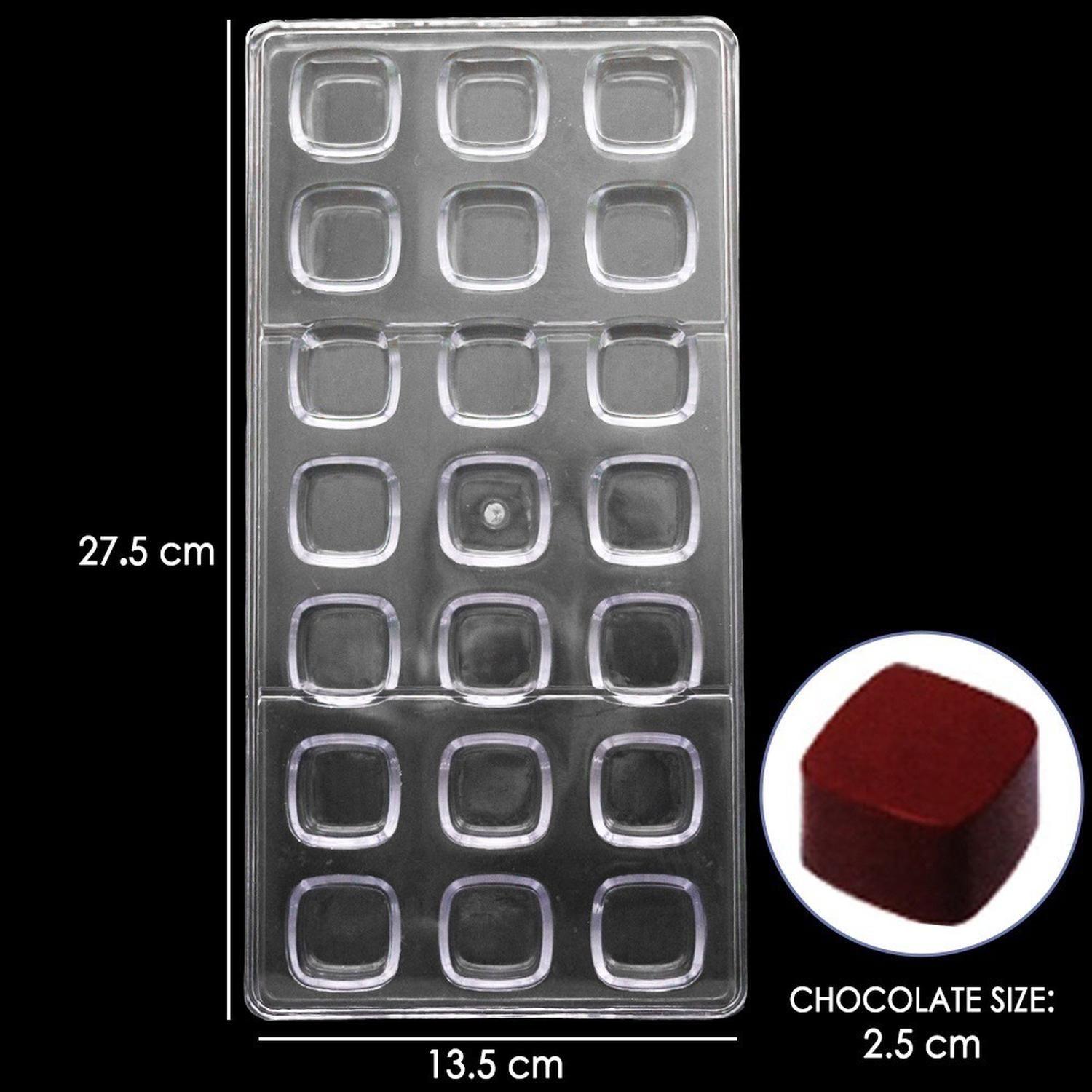 Moldes Chocolate Moldes De Chocolate Policarbonato Cuadrado-9