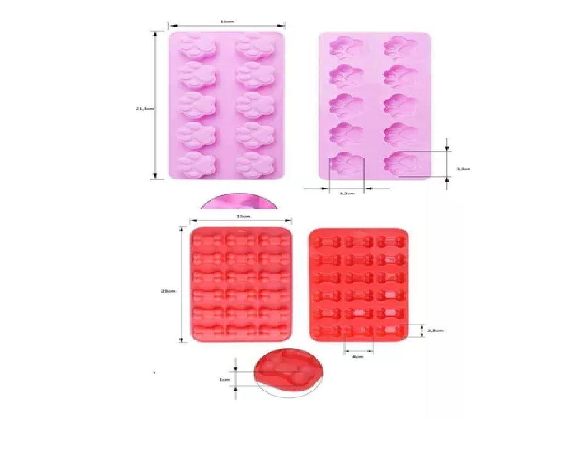 Pack X10 Moldes De Chocolate Moldes Silicona Patitas Patas -2