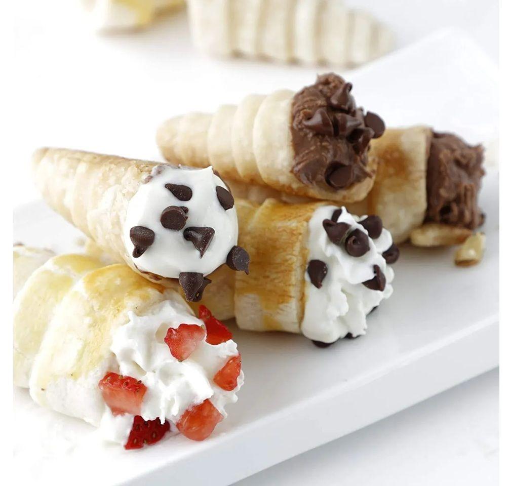 Pack X30 Cono Molde Para Cannoli molde cocina Cachito Croissant Pan Danes Molde Molde-5
