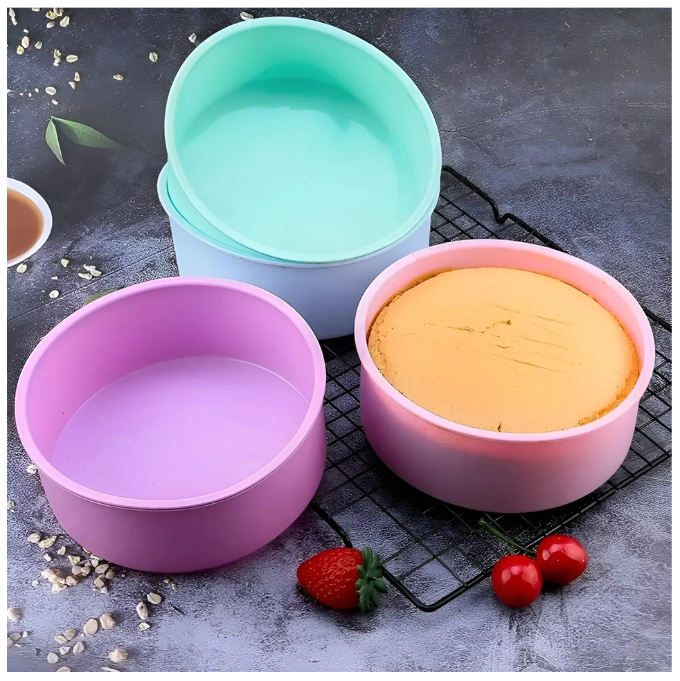 X2 Molde Silicona Molde De Torta Molde De Silicona Mini 20cm-7