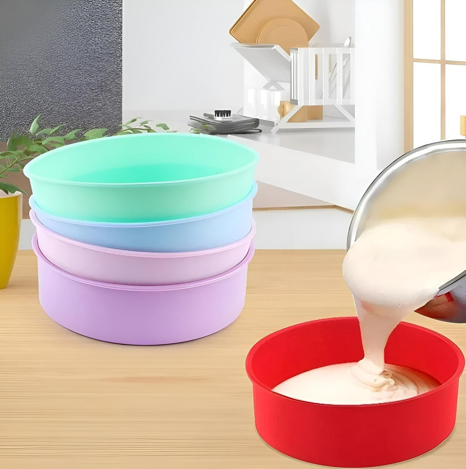 X2 Molde Silicona Molde De Torta Molde De Silicona Mini 20cm Multicolor / Pequeño 20cm-4