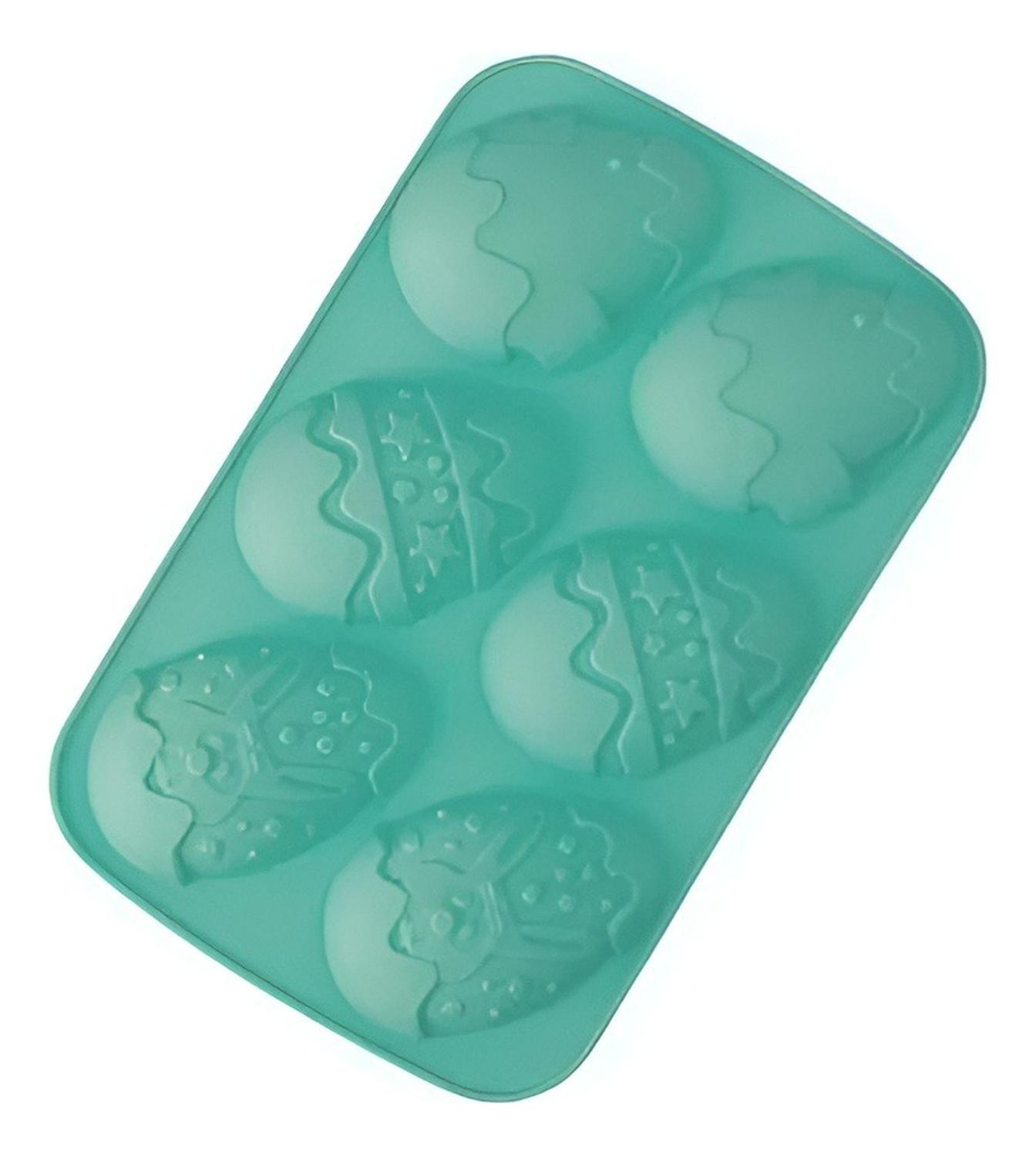 Moldes Chocolate Silicona Molde Chocolate Huevo Pascua Conej Multicolor-3