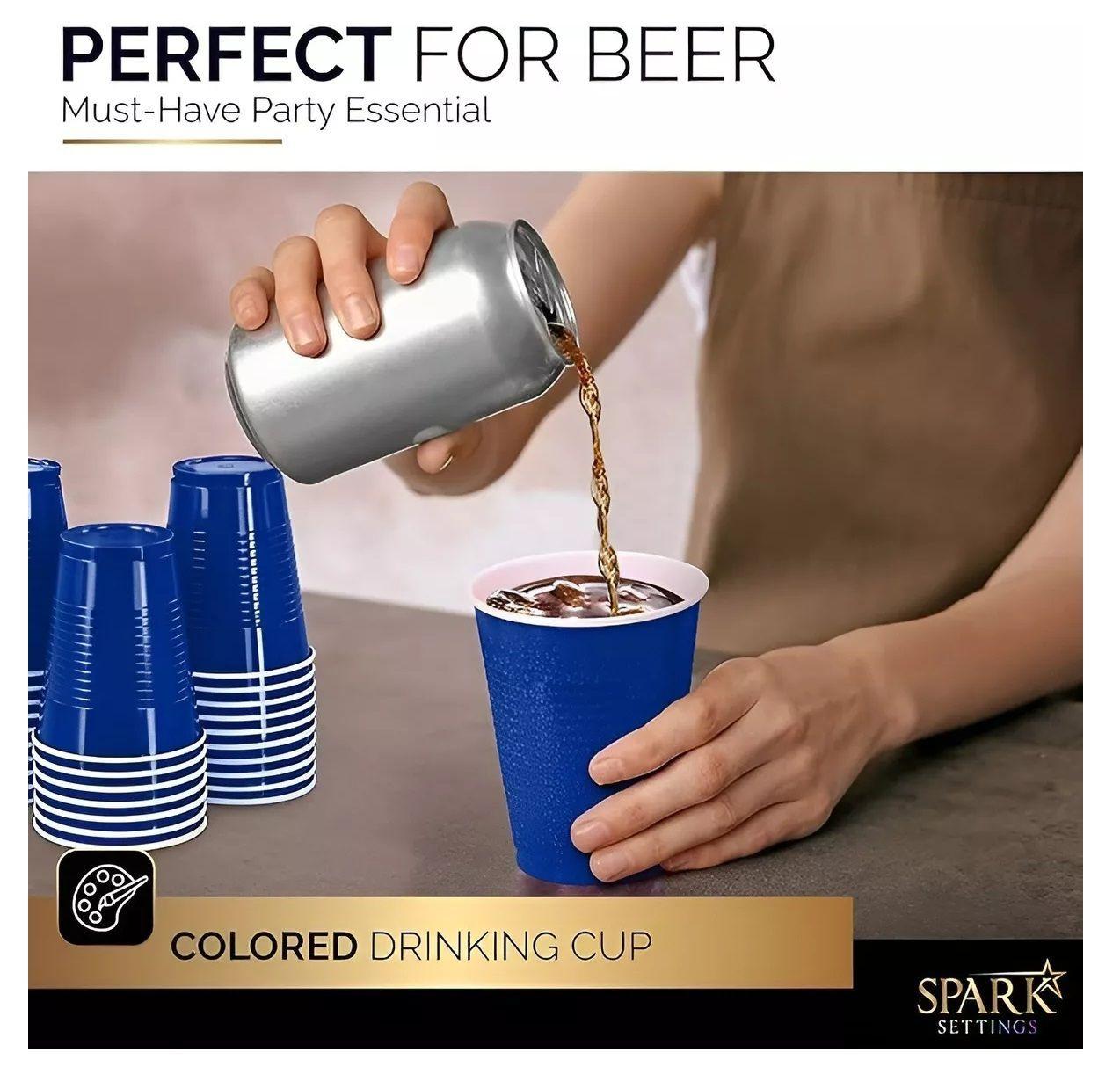 40 Vasos Plasticos Desechables Vaso Desechable Grande 500ml-1