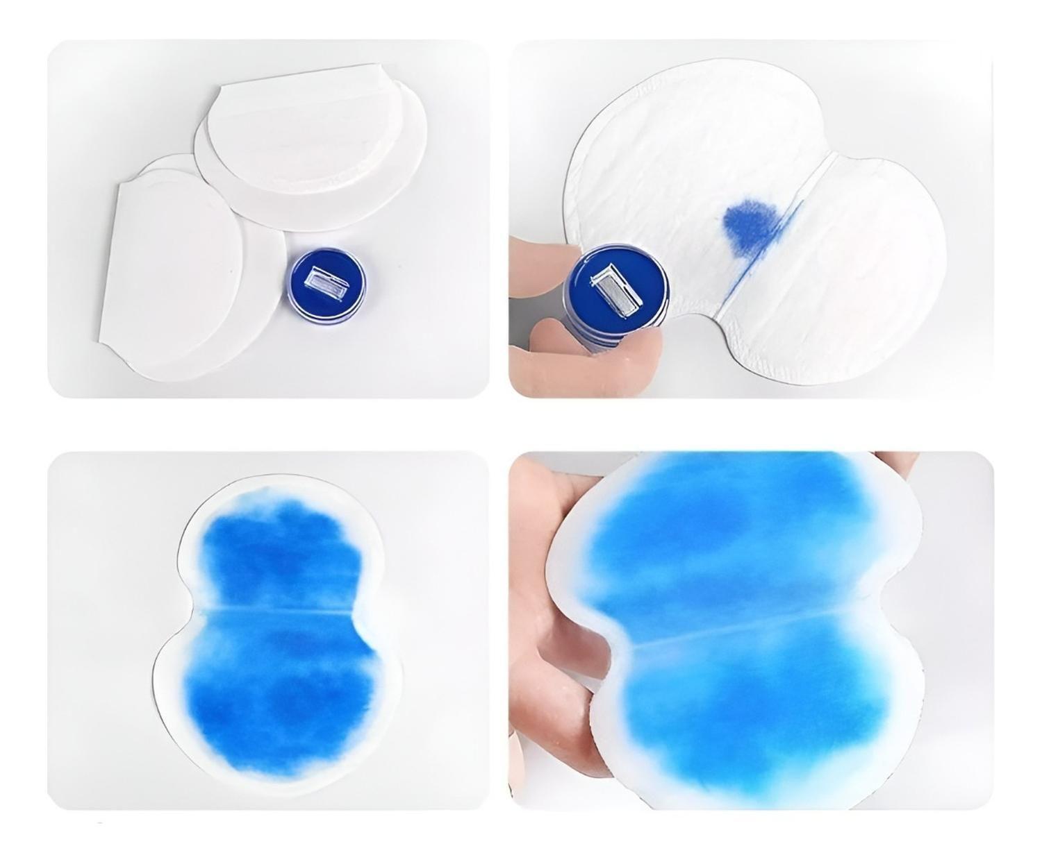 100 Parches Protectores Piel Antitranspirantes Axilas Polera Blanco-5