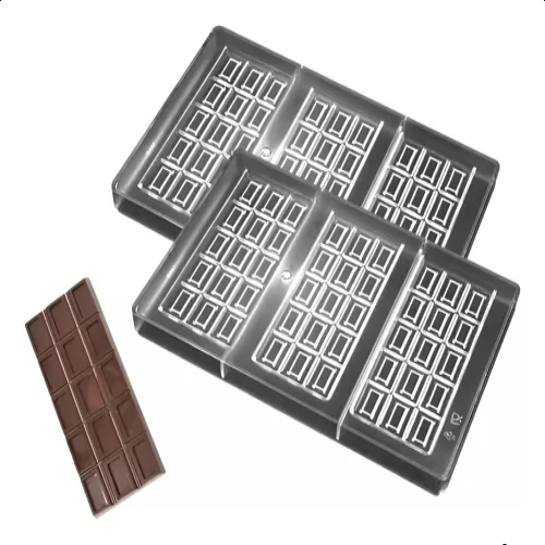 Pack X2 Molde Chocolate Molde Policarbonato Barra Chocolate -3