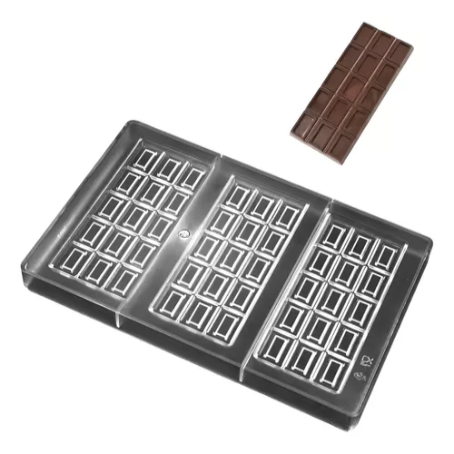 Pack X2 Molde Chocolate Molde Policarbonato Barra Chocolate -6