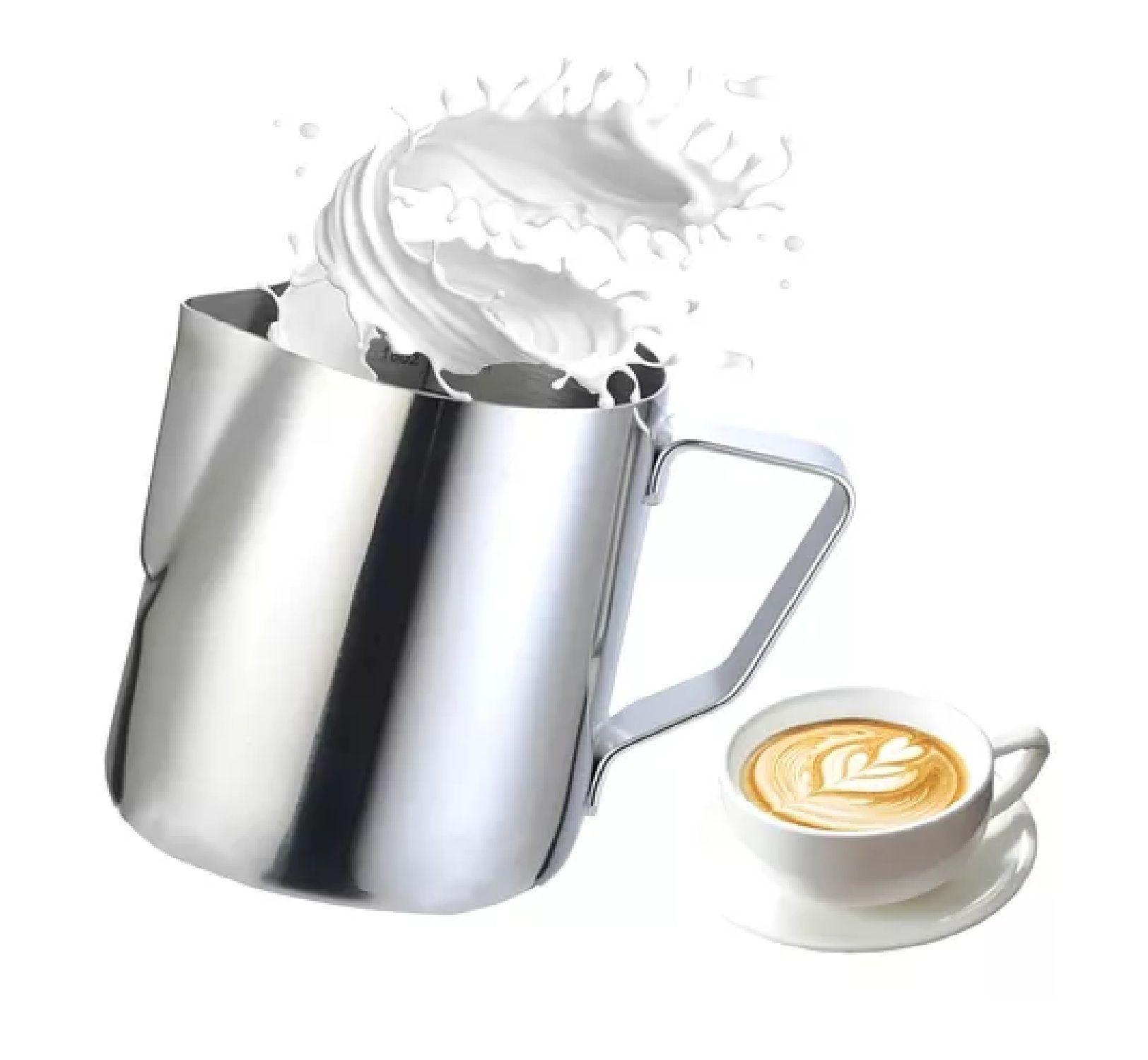2 Lechero Barista Jarra Leche Acero Espumador De Leche 900ml-4