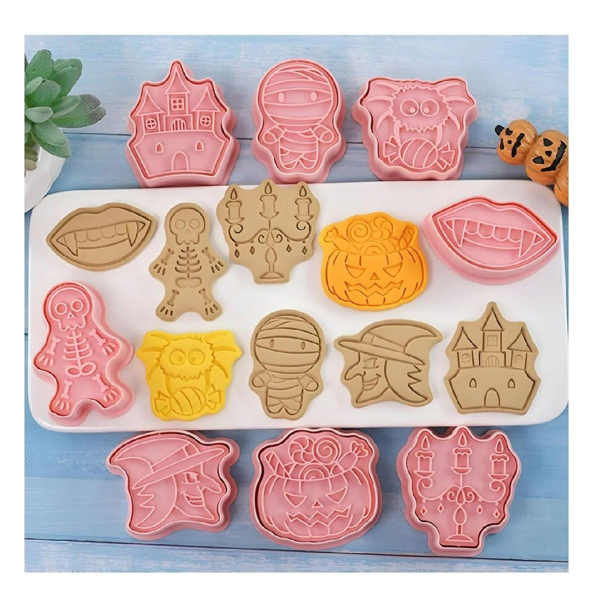 8 Moldes Galletas Halloween Cortadores De Galletas Cortador-6