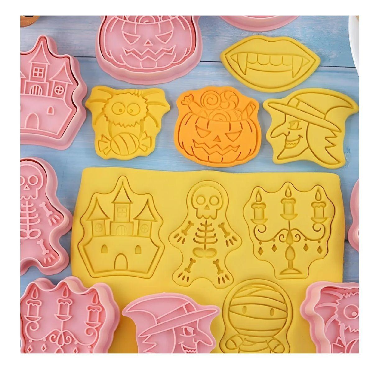8 Moldes Galletas Halloween Cortadores De Galletas Cortador-7