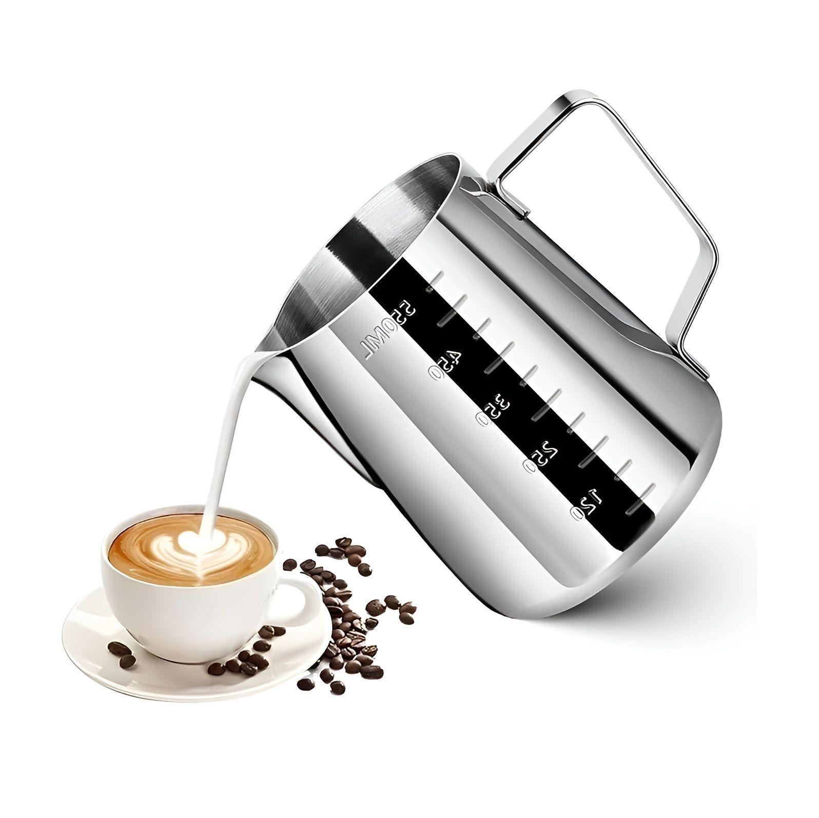 Jarra Leche Acero Lechero Barista Espumador De Leche 550ml-0