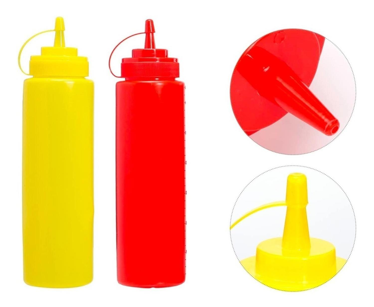 Set De 2 Dispensadores Para Salsa Pote De Salsas Dispensador-4