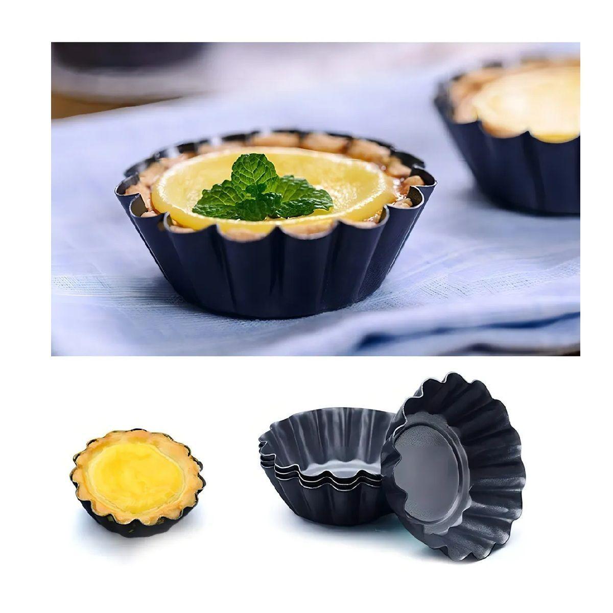 Pack 12 Molde PasteleríaCL Mini Tartaleta Color Gris oscuro 8275-3