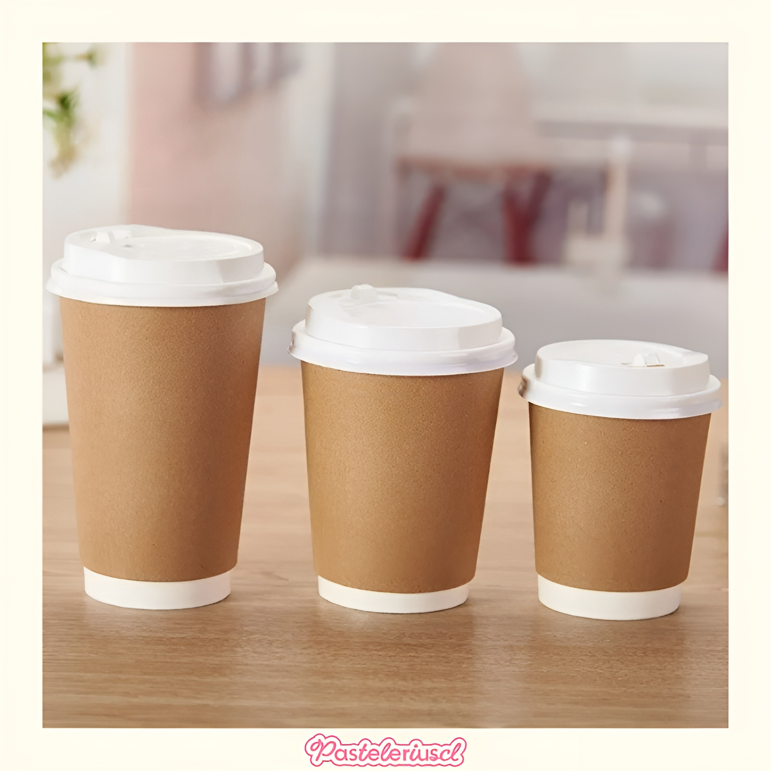 25 Vasos Polipapel Térmico Vaso Doble Pared 8oz/236ml Vasos Para Cafe Foodtruck-8
