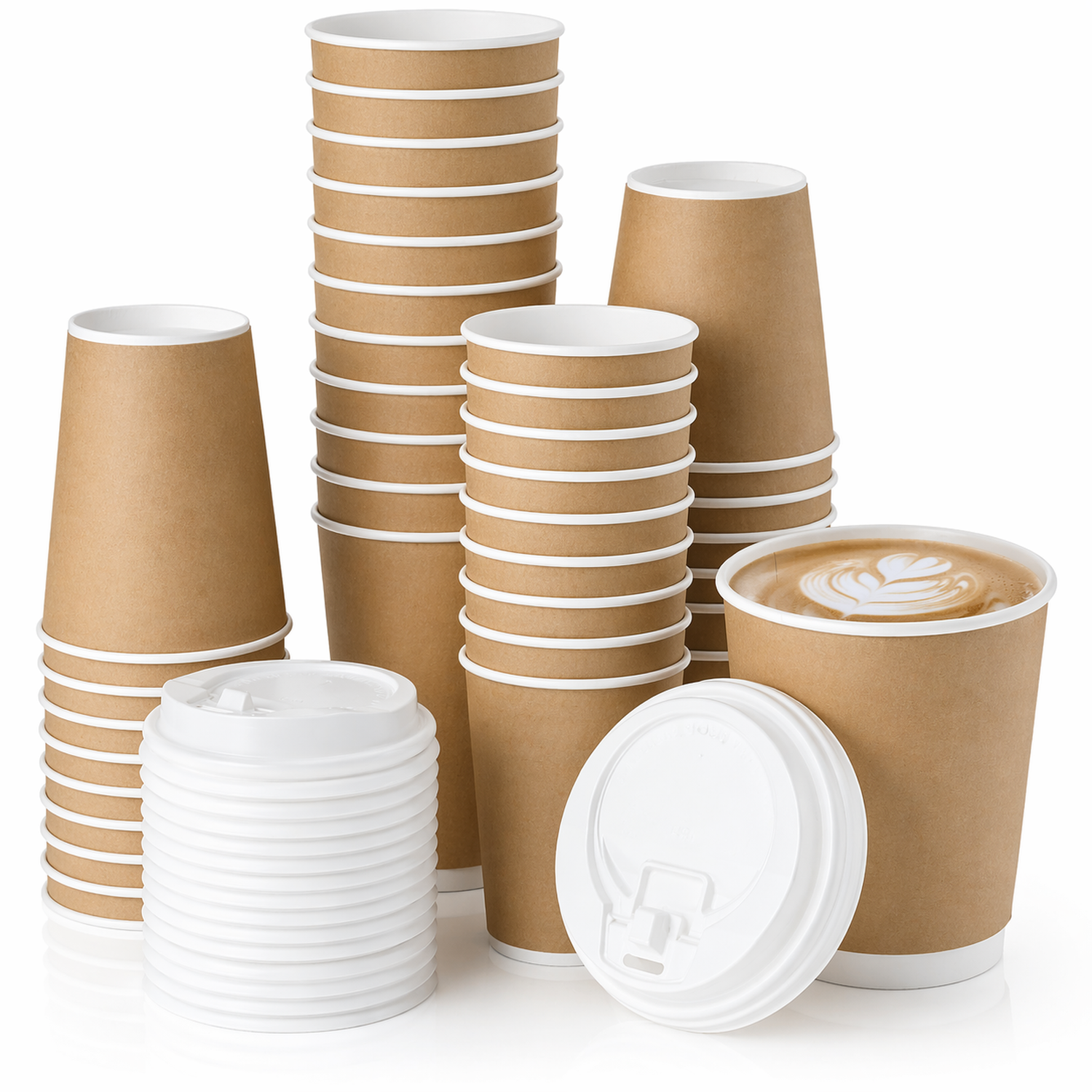 25 Vasos Polipapel Térmico Vaso Doble Pared 8oz/236ml Vasos Para Cafe Foodtruck-0