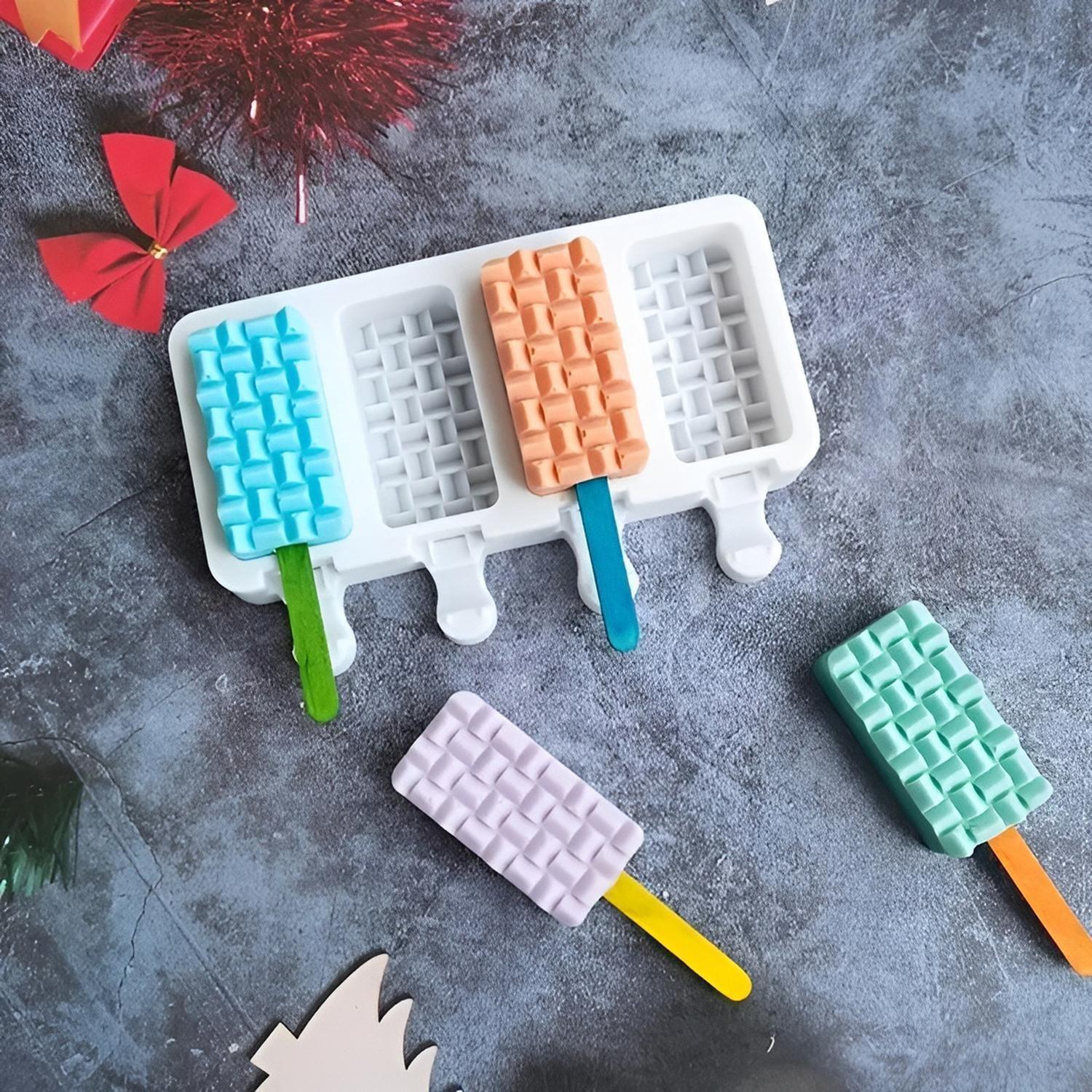 Moldes De Silicona Reposteria Molde Helados Molde Paletas 4c-7