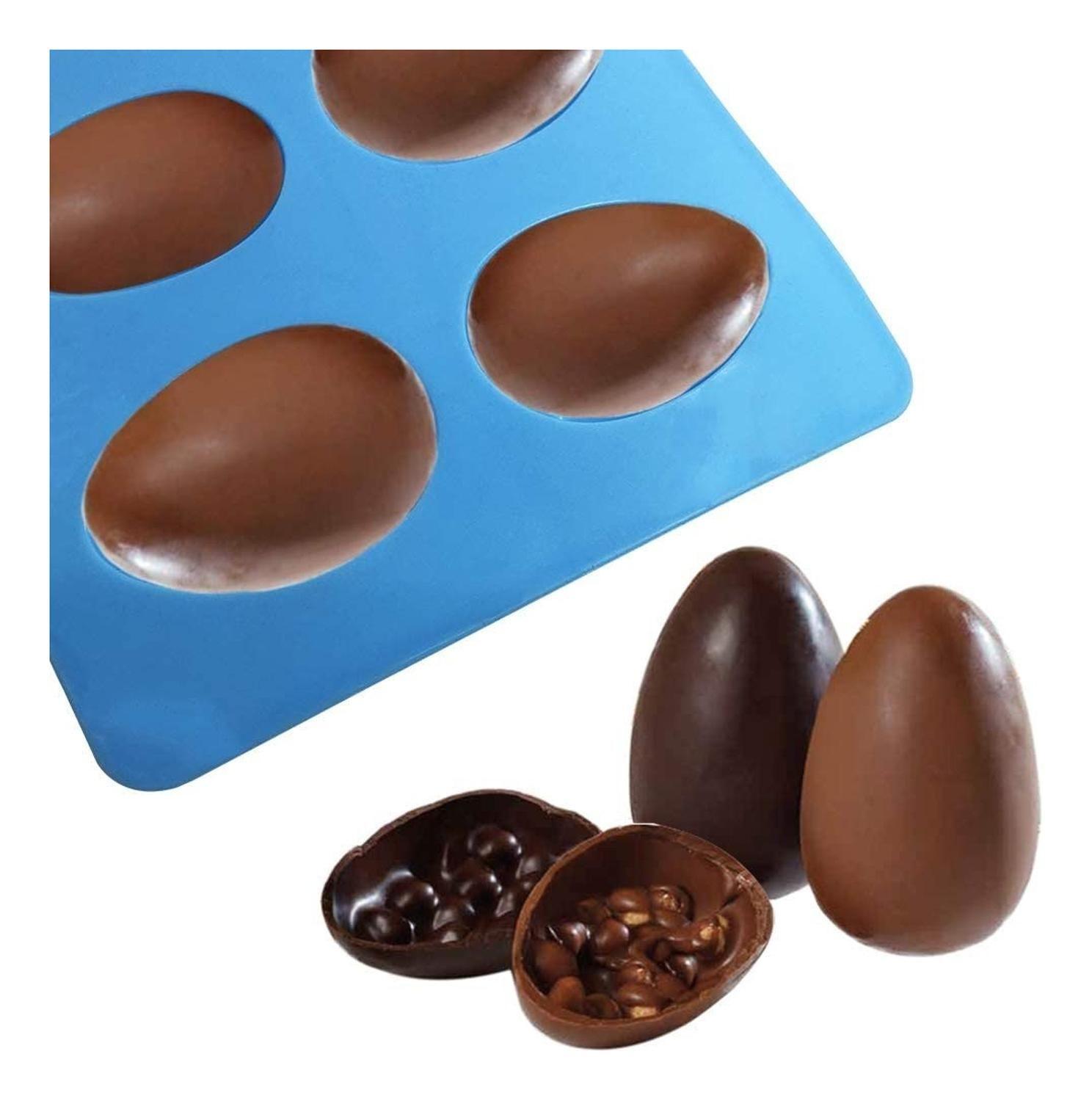 Molde Chocolate Huevo Pascua Molde Chocolate Silicona Pascua Surtido-4
