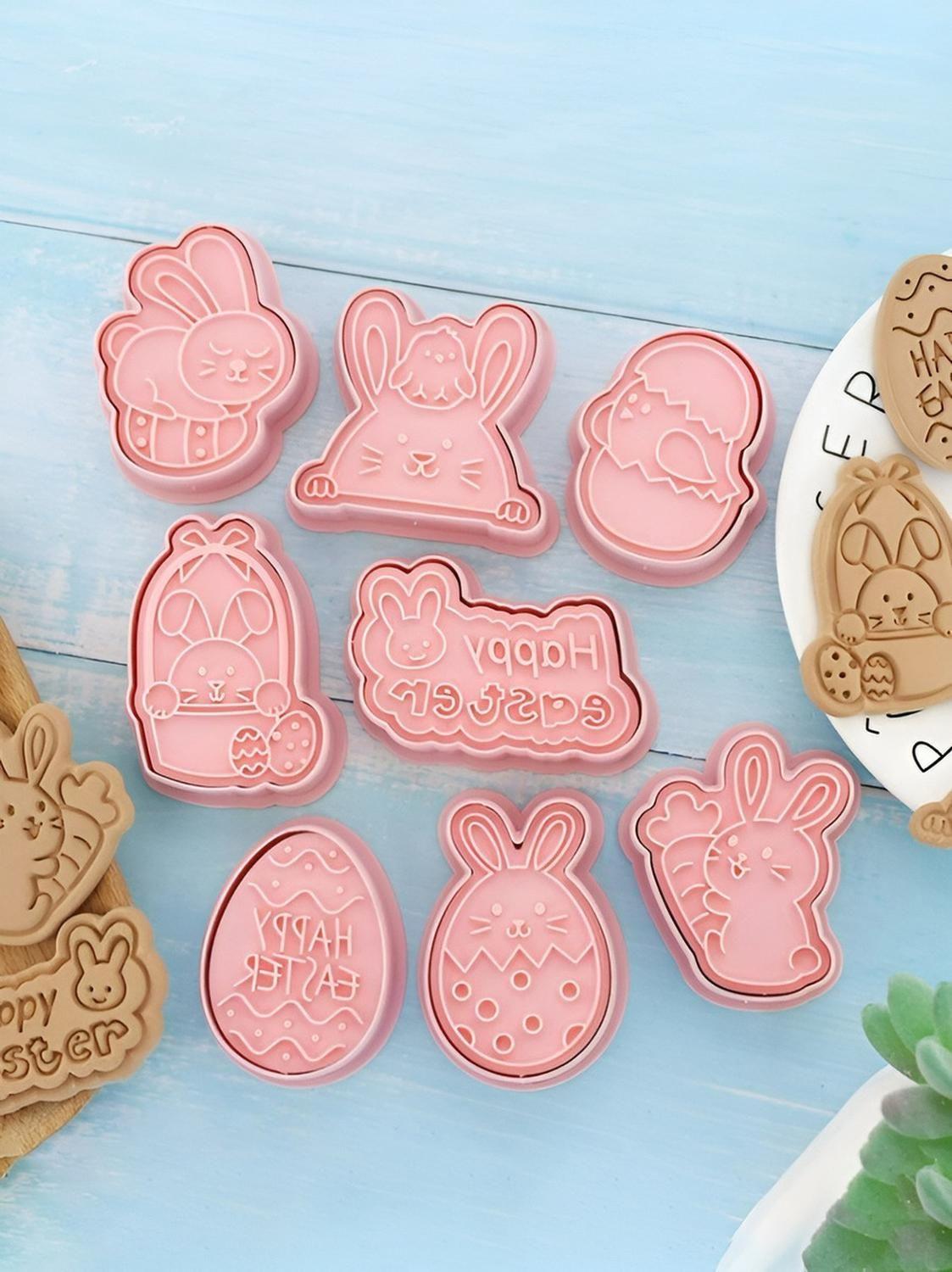 Cortador Galleta Pascua Moldes Galleta 3d Cortadores Galleta Rosa-4