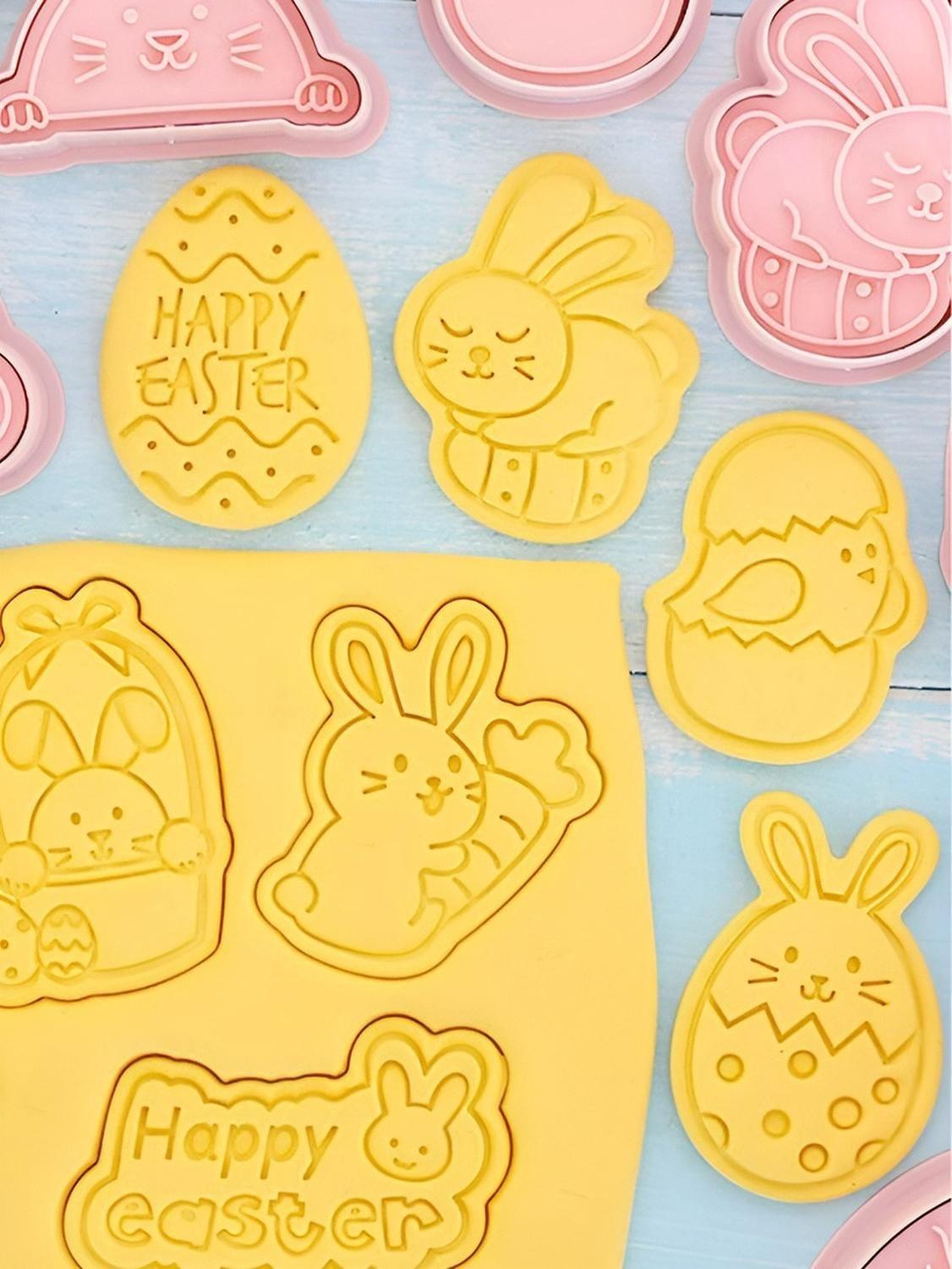 Cortador Galleta Pascua Moldes Galleta 3d Cortadores Galleta Rosa-5
