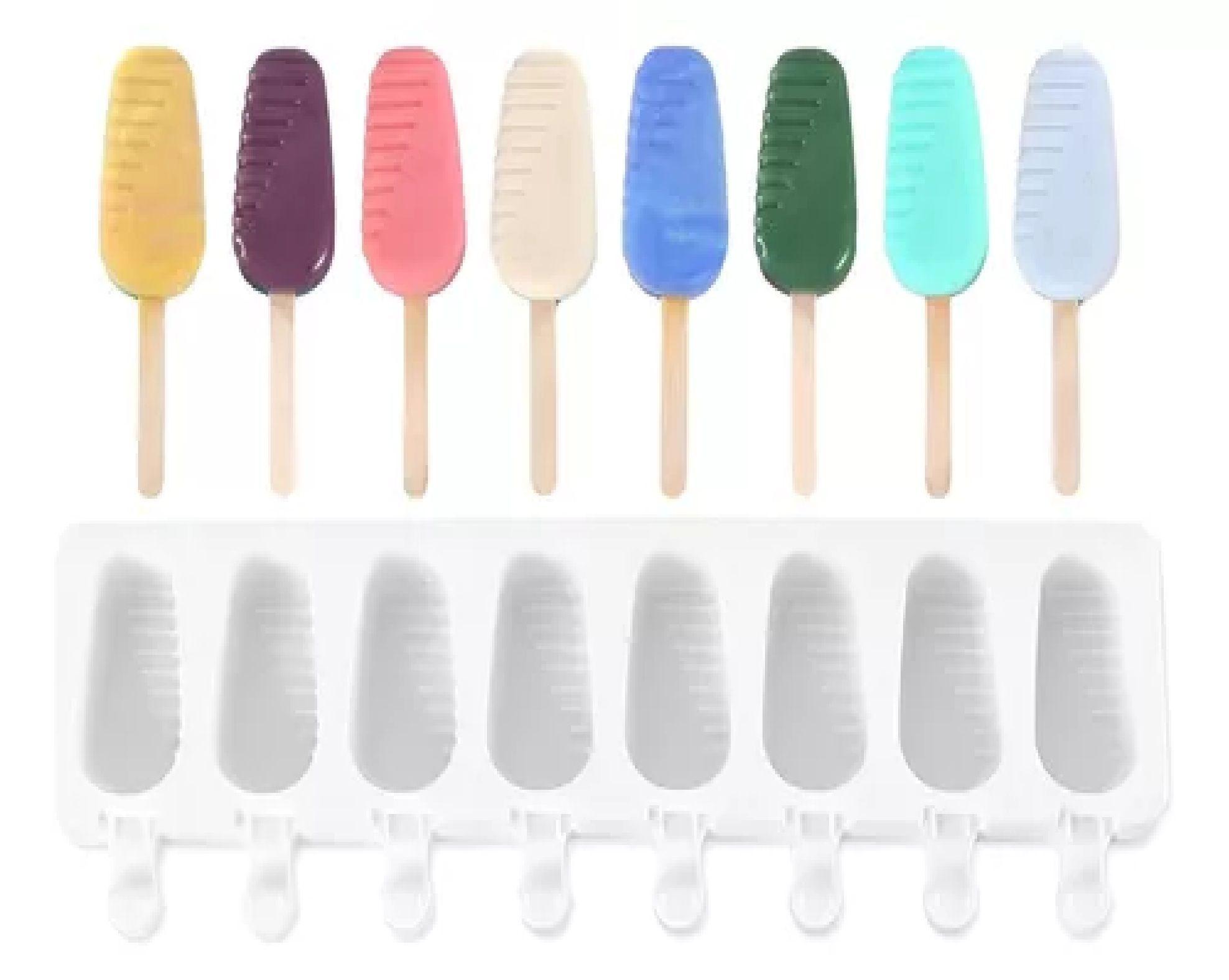 X2 Moldes De Silicona Para Helados Molde Helado Mini 8cav-3