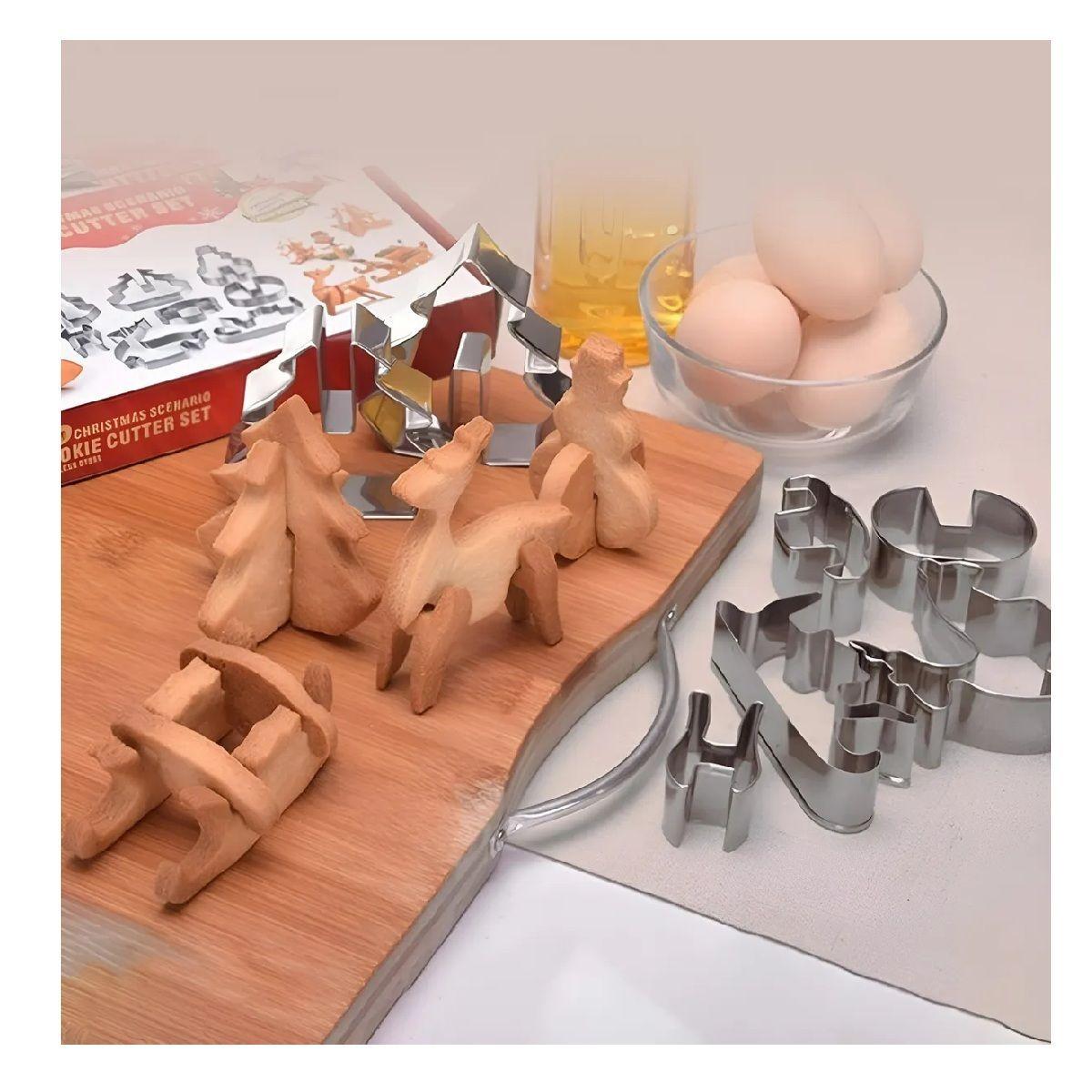 Moldes De Galletas Cortadores De Galletas Navidad Figuras 3d-3