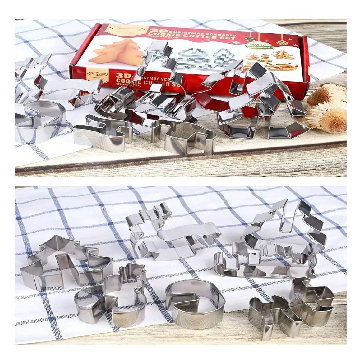 Moldes De Galletas Cortadores De Galletas Navidad Figuras 3d-5