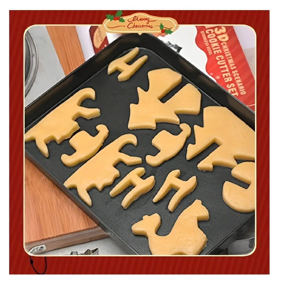 Moldes De Galletas Cortadores De Galletas Navidad Figuras 3d-6