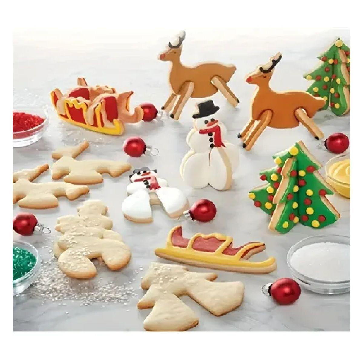 Moldes De Galletas Cortadores De Galletas Navidad Figuras 3d-7