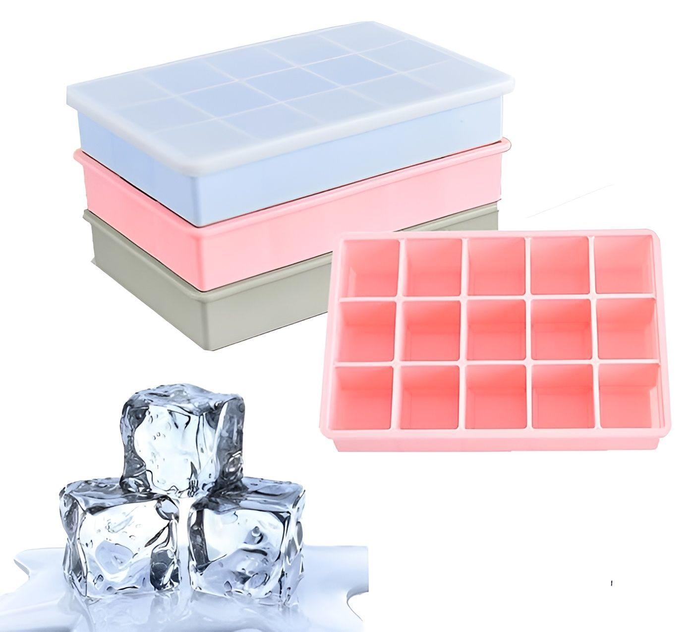 Cubetas Silicona Cubetera Silicona Cubetas Hielo C/tapa 15c-4