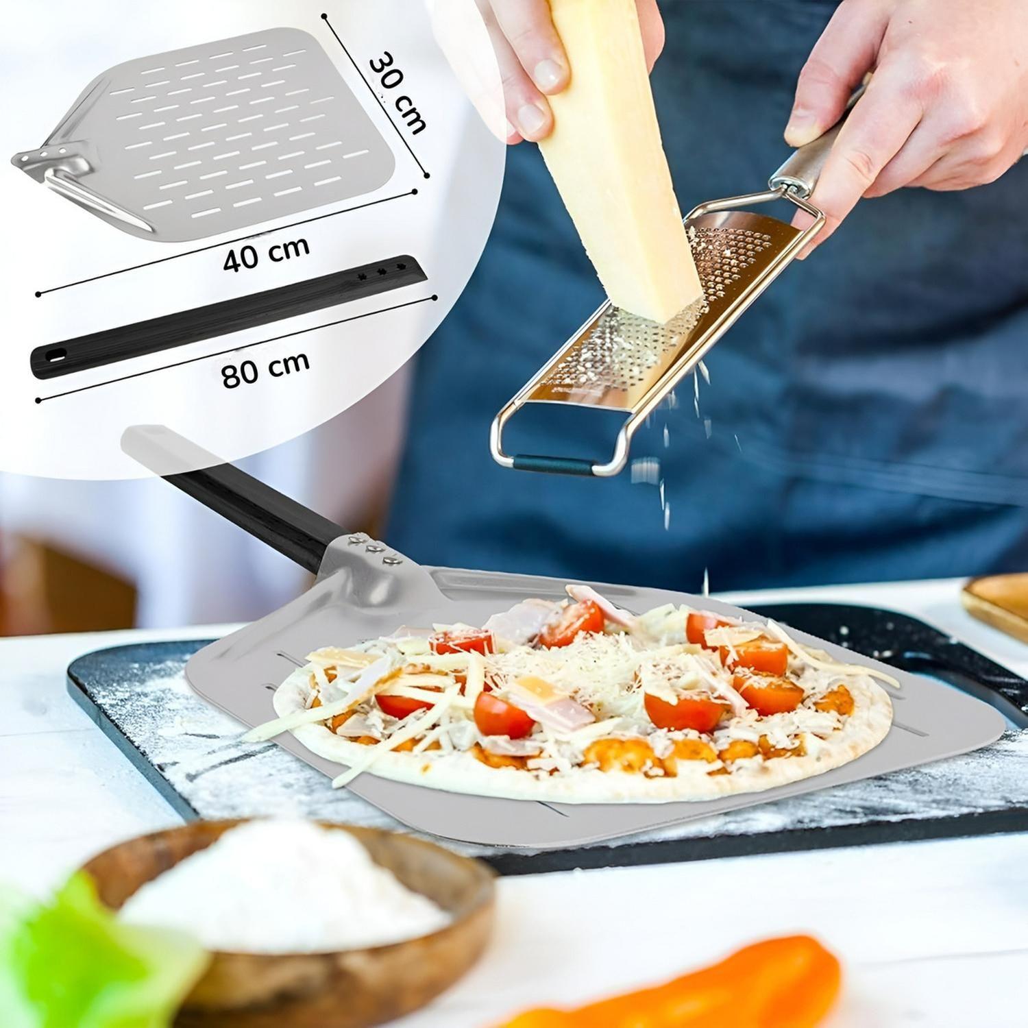 Pala Para Pizza Espatula Pizza Pala De Pizza Perforada 30Cm-2