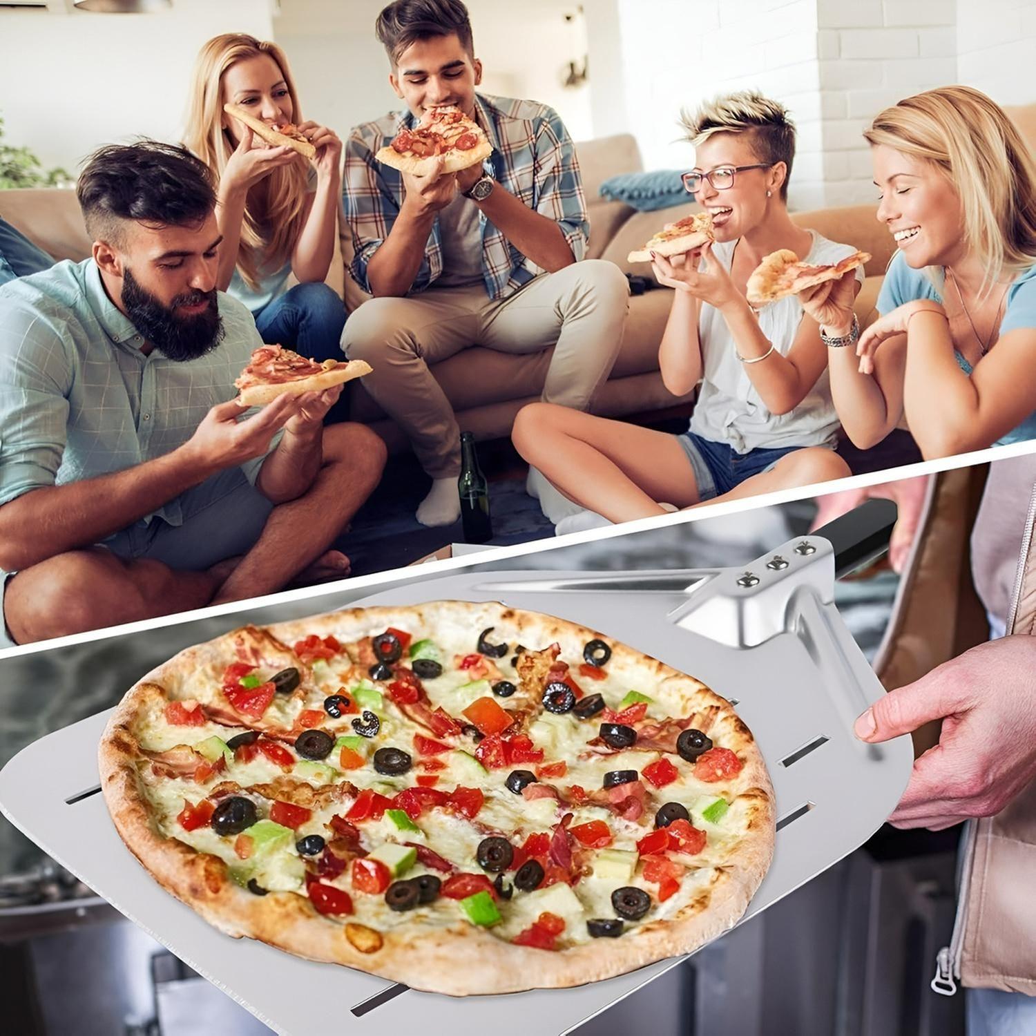 Pala Para Pizza Espatula Pizza Pala De Pizza Perforada 30Cm-4