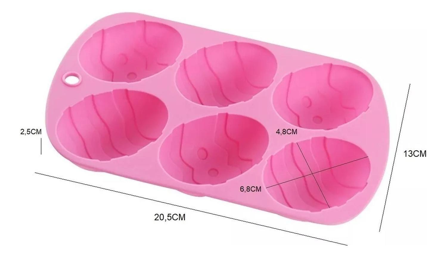 Pack X2 Molde Chocolates Silicona Huevo Moldes Huevo Pascua Multicolor-2