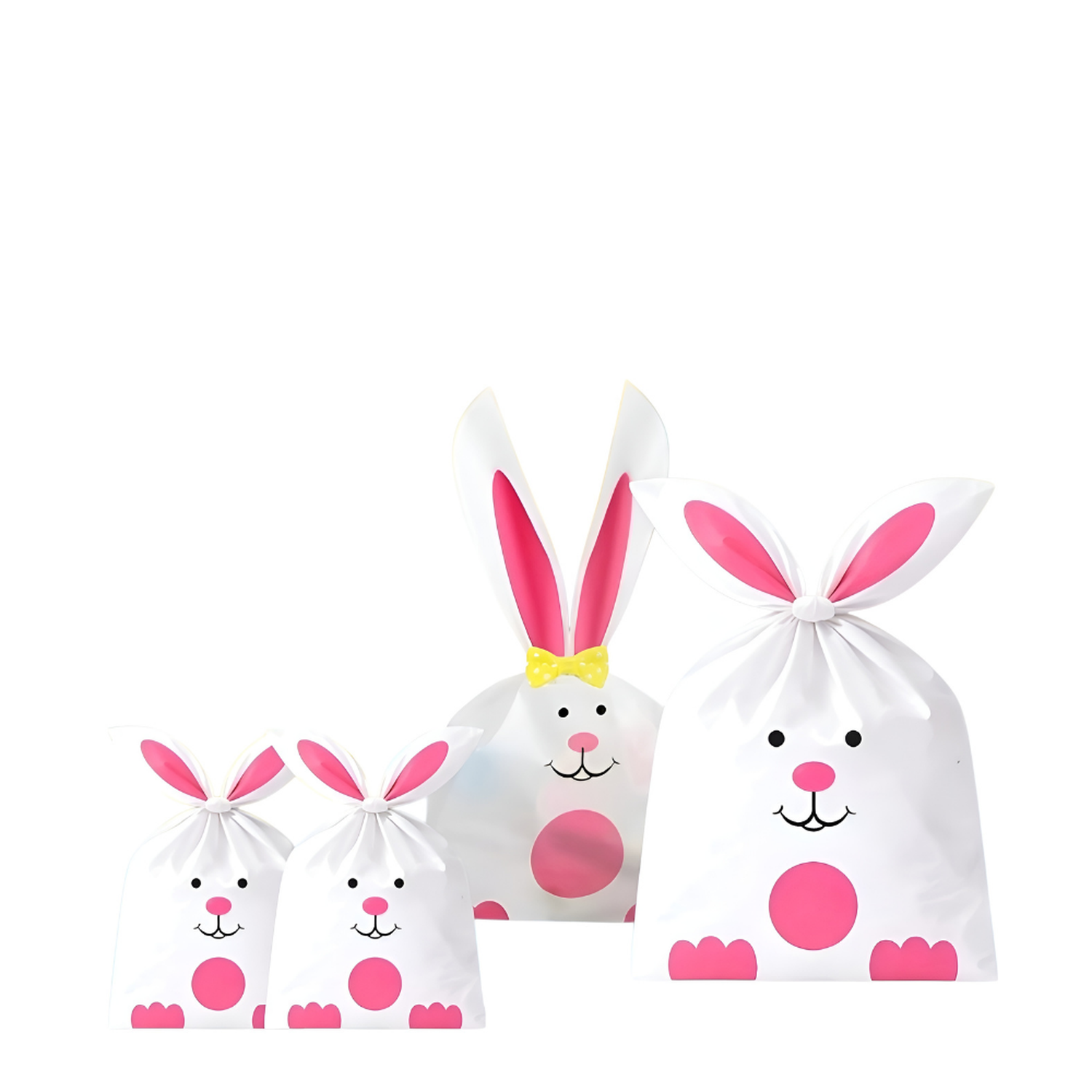 150 Bolsas Con Diseño De Conejo De Pascua 22x13cm-9